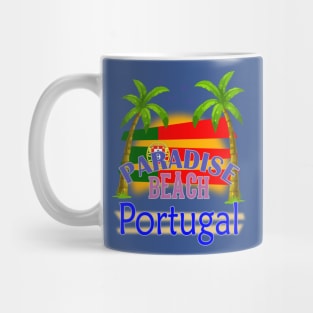 Paradise Beach Portugal Vacation Holidays Mug